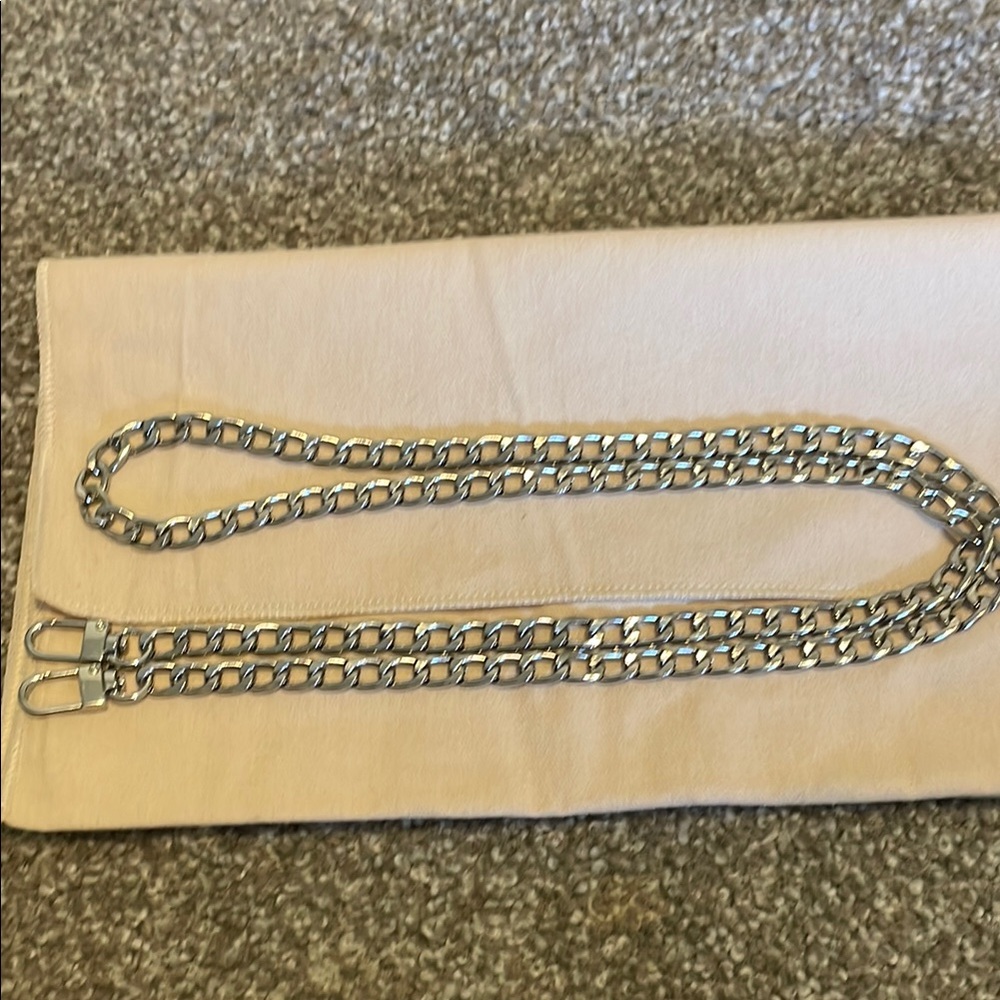 42in silver bag chain non tarnishing